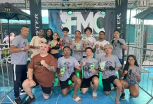 Atletas do IGAM de Itaguaí comemoram as nove medalhas conquistada