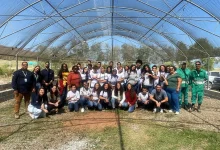 Alunos do CIEP Irmã Dulce, equipe da Ciclus Rio e colaboradores durante o início do projeto