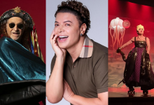 Montagem com Alceu Valença, David Brazil e cena do musical A Pequena Sereia, representando a diversidade da agenda cultural do fim de semana.