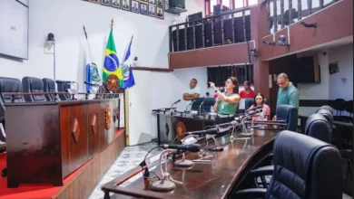 Profissionais da Saúde de Mangaratiba durante apresentação na Câmara Municipal
