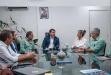 Prefeito de Mangaratiba, Luiz Claudio Ribeiro, se reúne com a vice-presidente Executiva de Sustentabilidade da Vale, Grazielle Parenti