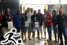 Presidente Tio Didi e representantes dos clubes no arbitral