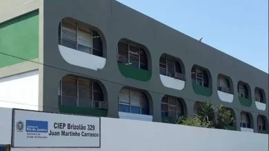 Fachada do Ciep 329 – Juan Martinho Carrasco, em Itaguaí