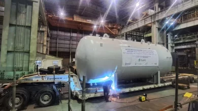 Vaso dessalgador fabricado pela Nuclep pronto para envio
