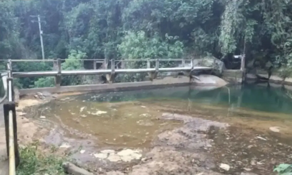 Estrutura de captação do Sistema Serra do Piloto