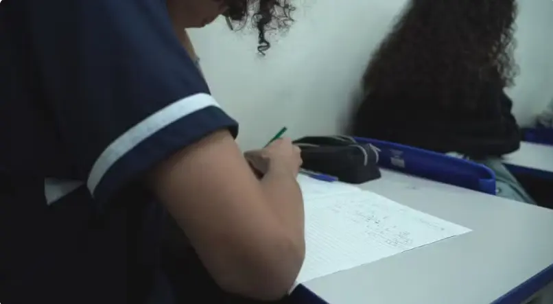 Estudante do ensino médio