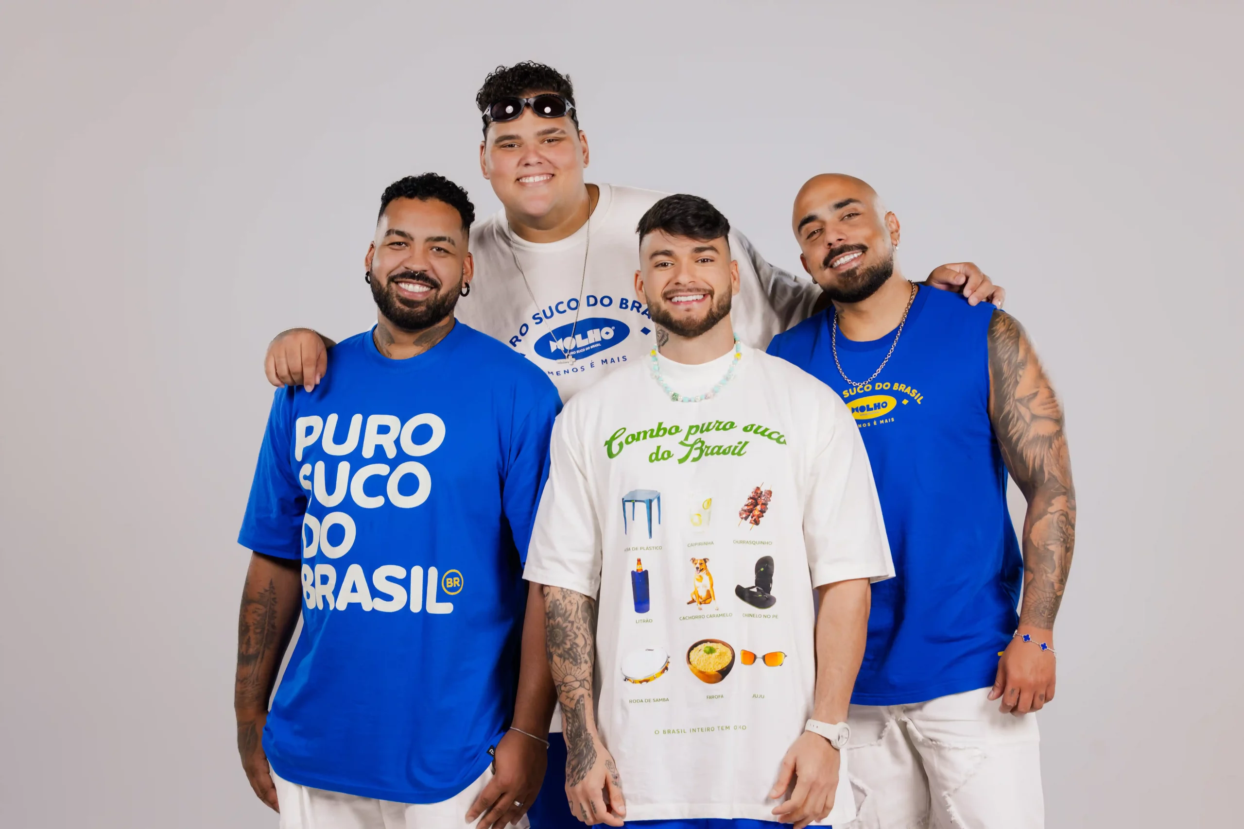 Menos é Mais em Itaguaí: foto mostra o quarteto do grupo de pagode que estará em Itaguaí no dia 13