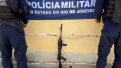 Material apreendido pelo GAT do 24º BPM durante a operação na comunidade Sem Terra