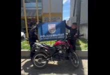 Policiais do 24º BPM recuperam motocicleta furtada