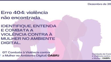 Capa da cartilha “Erro 404: Violência Não Encontrada”, lançada pela OAB-RJ, que orienta sobre