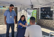 Equipe da Rio+Saneamento realiza atendimento itinerante do programa Rio+Perto de Você