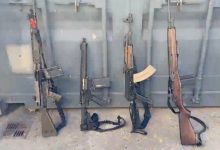 Fuzis e armas de longo alcance apreendidos pelas polícias Civil e Militar durante operações