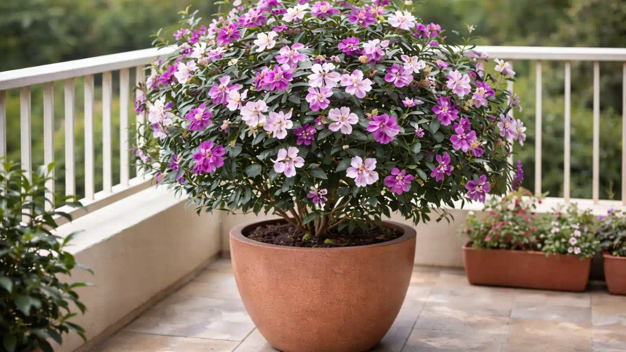 Manacá-da-serra anão - 5 anos de expectativa para florir em vaso grande