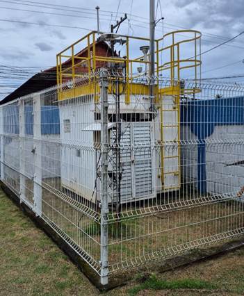 Fot de uma estação de monitoramento de ar