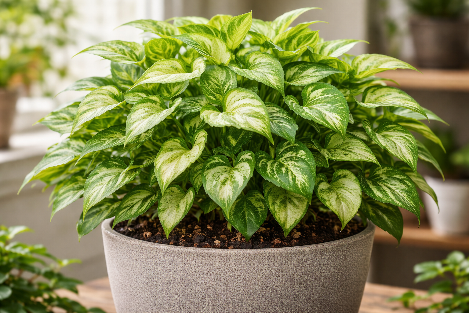 Sete maneiras eficazes enchem vasos médios com o singônio sem precisar de tutor