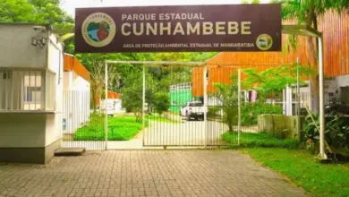 Entrada do Parque Estadual Cunhambebe, na Costa Verde