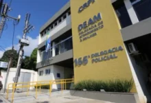 Fachada da 166ª Delegacia de Polícia