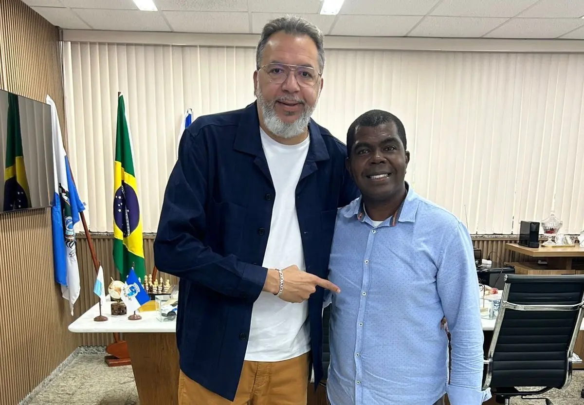 Márcio Canella e Donizete posando para foto