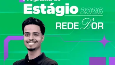 Estudante num flyer que divulga Programa de Estágio da Rede D'Or