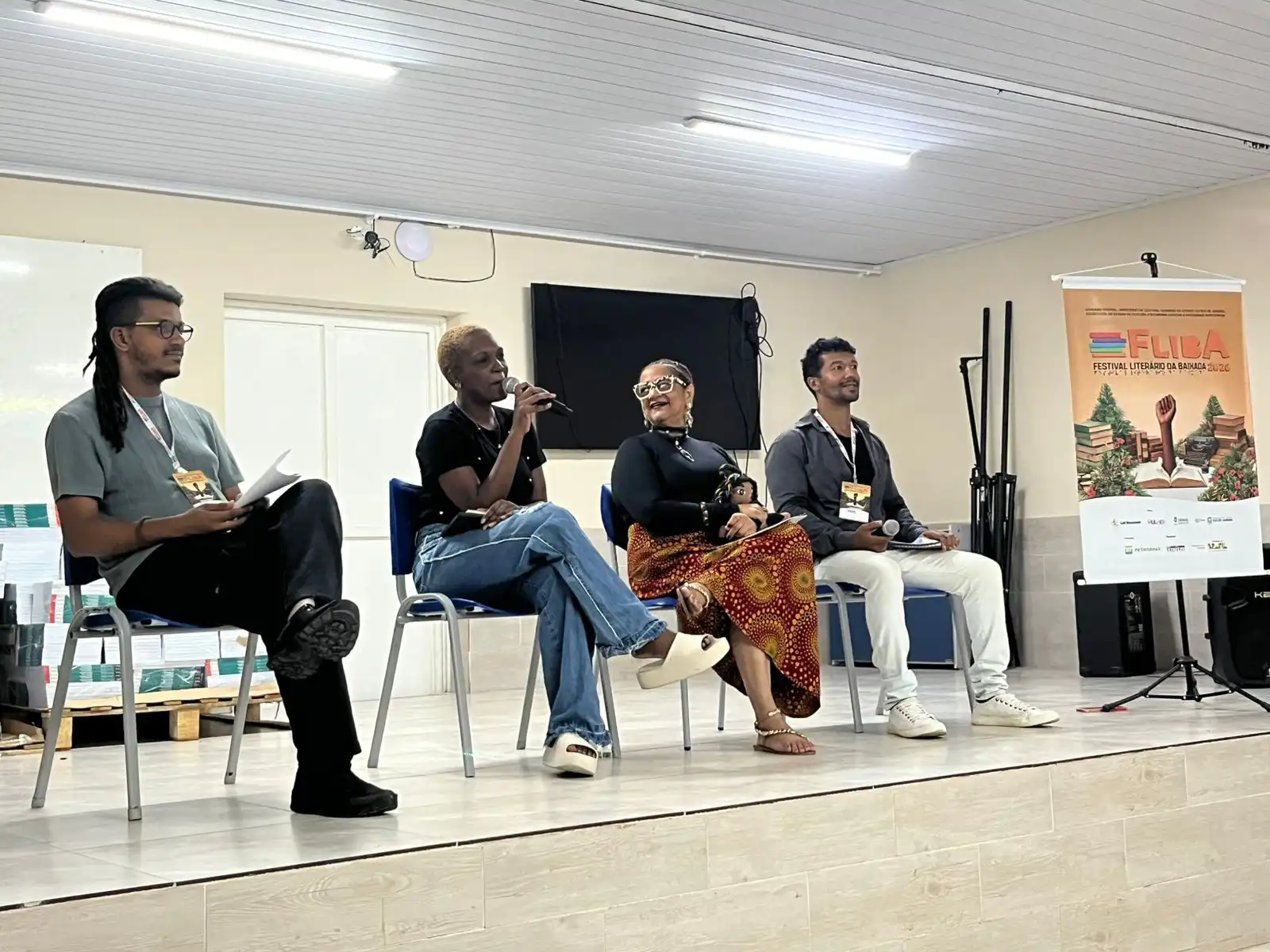 Um dos focos de discussão do painel Literafro foi literatura infantojuvenil afro-brasileira contemporânea e sua importância na formação de leitores.