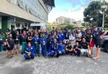 Equipe de jiu-jitsu inclusivo se fez presente no evento.