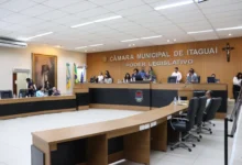 Sessão da Câmara de Itaguaí aprova projeto para atendimento odontológico a mulheres vítimas de violência durante a 6ª sessão ordinária de 2026.