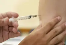 Aplicação da vacina contra a gripe