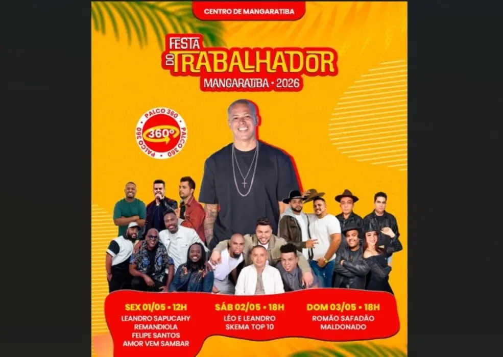 Arte da Festa do Trabalhador de Mangaratiba