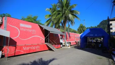 Mamógrafo Móvel instalado em Mangaratiba