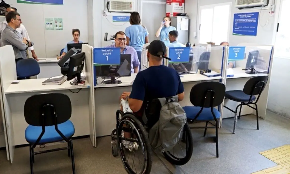 Atendimento do Detran para pessoas com deficiência