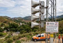 Teste de sirenes para emergências com barragens será realizado numa quinta-feira, dia 29 de maio.