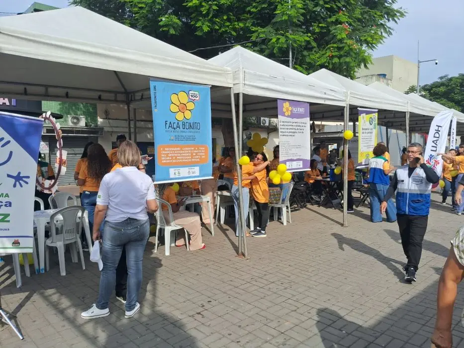 Fot de barracas no evento