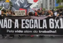 Manifestação pelo fim da escala 6x1