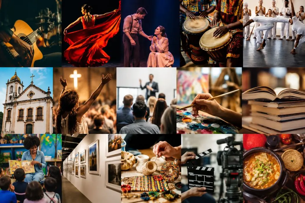 Arte com os seguimentos culturais