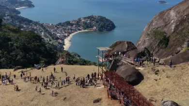 Vista aérea do Parque Municipal Pedra do Urubu
