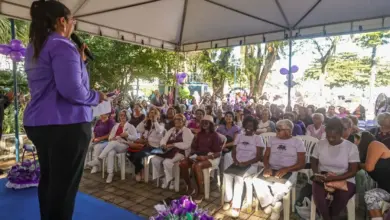 Idosos de diversos distritos de Mangaratiba em uma manhã de integração