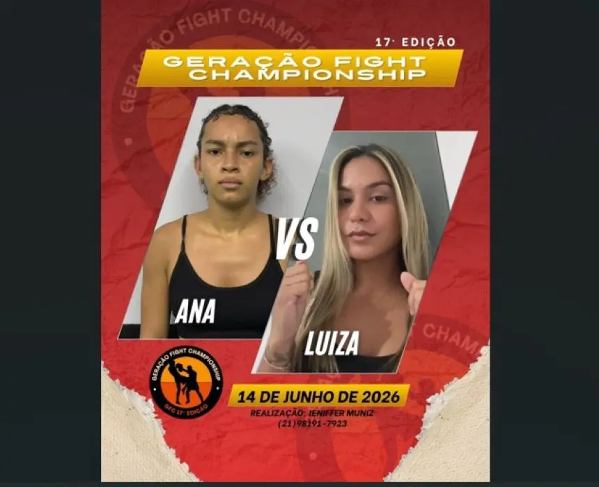 Arte da luta de Ana e Luiza que protagonizam um dos confrontos