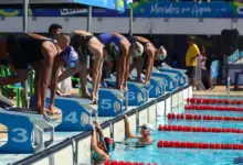 Estudantes-atletas participam das provas de natação dos Jogos Escolares