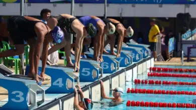 Estudantes-atletas participam das provas de natação dos Jogos Escolares