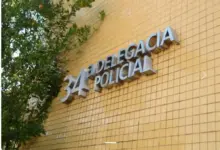 Fachada da delegacia de Bangu