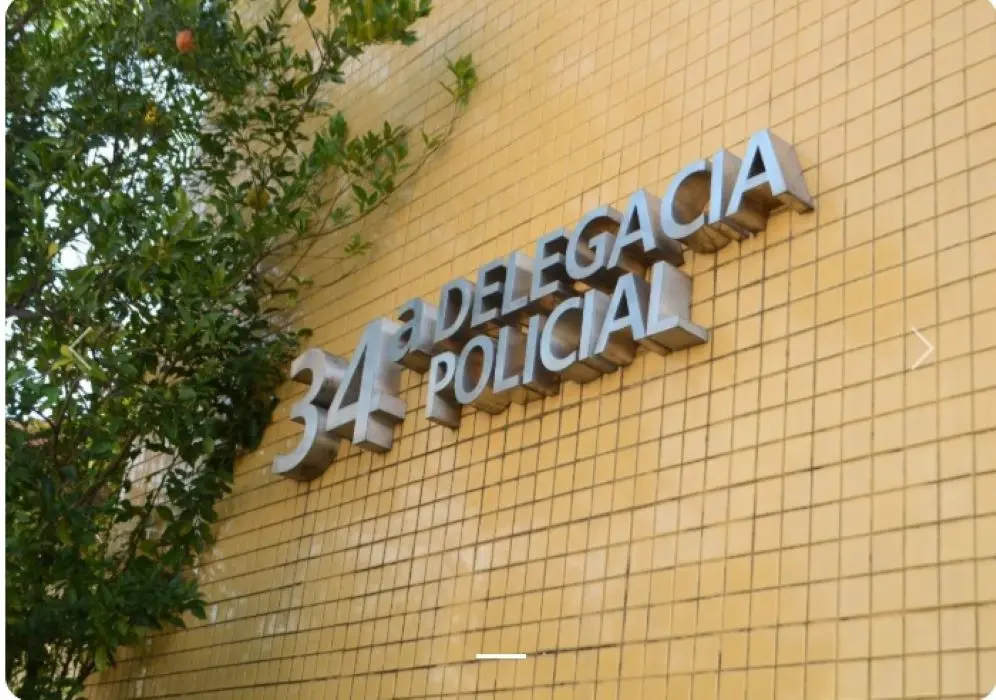 Fachada da delegacia de Bangu