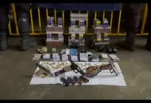 Material apreendido pela Polícia Militar
