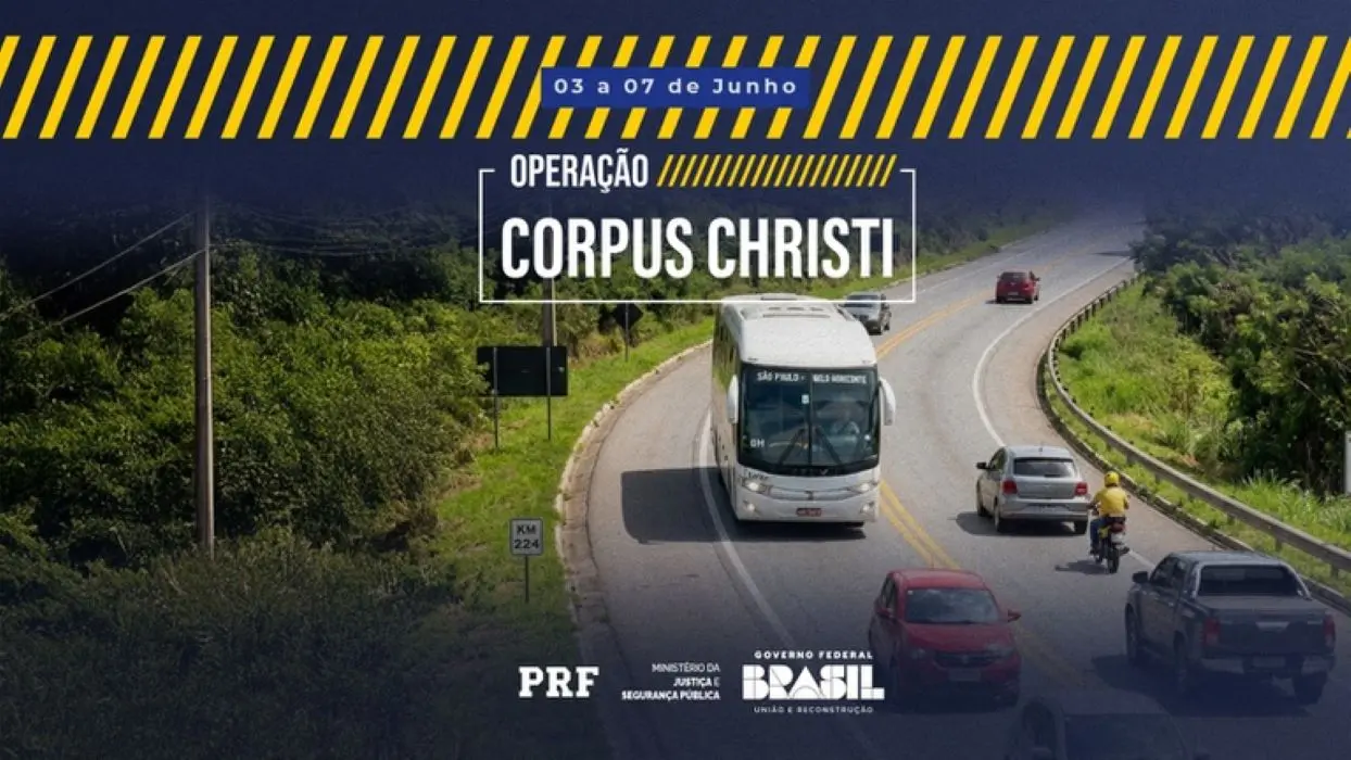 Arte da divulgação da operação da PRF