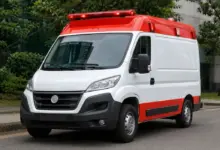 Foto de uma ambulância