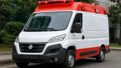 Foto de uma ambulância