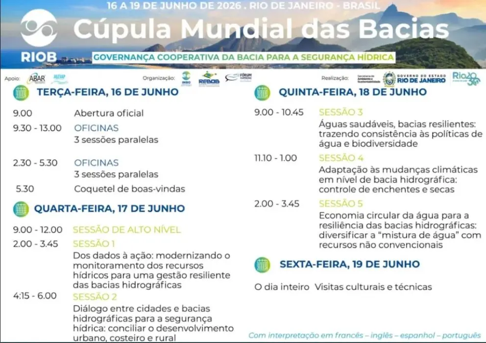 Arte da programação do evento