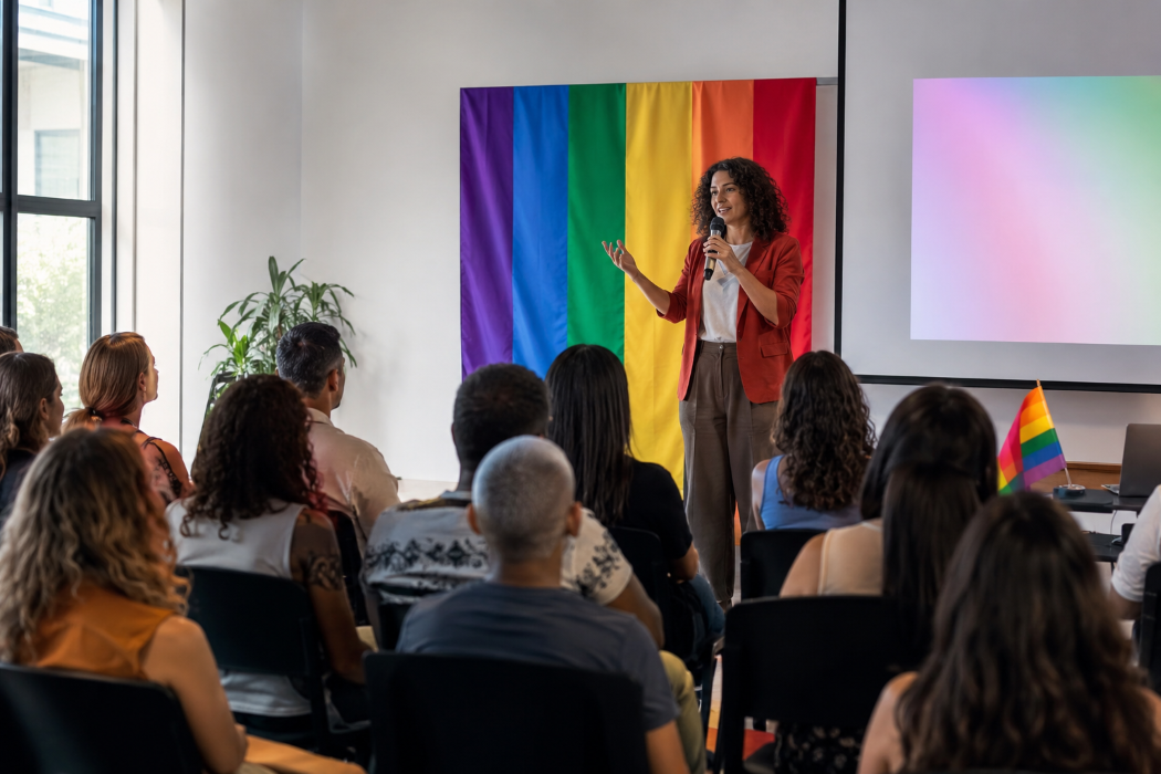 Palestra sobre inclusão, diversidade e oportunidades de negócios