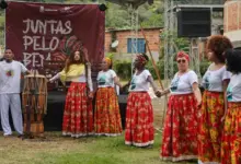Apresentação do Grupo cultural do Quilombo da Ilha da Marambaia
