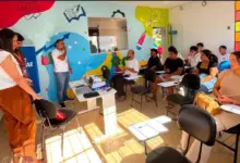 Jovens participaram da primeira oficina