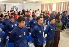 Patrulheiros Mirins participam da solenidade de formatura
